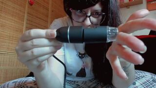 Your Italian Giantess Puts you inside her Pussy with this Endoscope