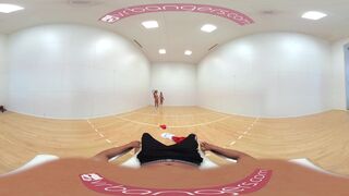 [360°VR] DILLION and PRISTINE SCISSORING after NAKED Racquetbal