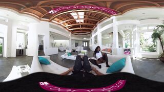 [360° VR] Sexy Black Perfect Ass Maid Fucked and Cream-pied