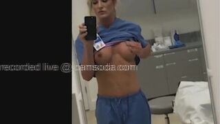 Nurse masturbating in the hospital