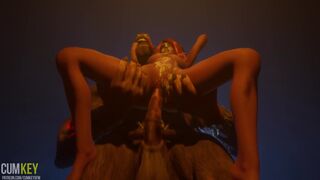 Perfect Big BOOBS Bitch Fucking with Big Cock Monster | 3D Porn Wild Life