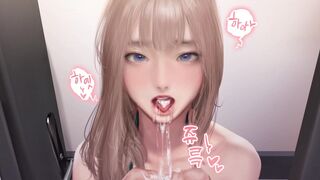 3D Korean Hentai Animation - Cosplay Ahri (Kidmo) (translated)