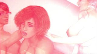 Pearl Necklace Trailer 3D Animated 2 Dick Girls Fuck British Brunette