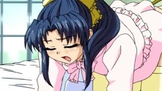 Hentai Video World - Lesbian anime sex with dildo toys