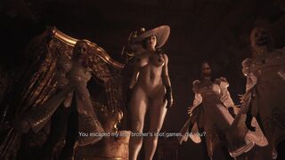 Resident Evil 8 - Nude Lady Dimitrescu & Daughters Resident Evil Village: Tall Vampire Lady