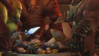 World of Warcraft Porn! Jaina gets fucked by Orcs
