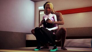 3D Hentai: GENTLE SEX WITH Gwen Stacy (Spider-Man)