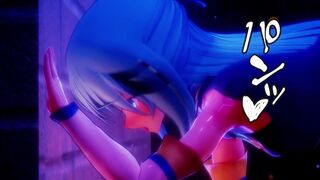 MMD - Aqua Back Alley Money Making| Tit Job | Deepthhroat | Hard Fuck | [BY-mitsuboshiL]