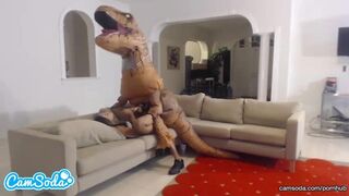 college teen adrian maya fucking TREX to try and squirt like her lesbian