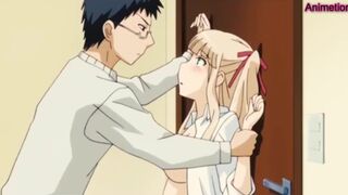 Big boobs Schoolgirl With her Teacher Creampie | Uncensored Hentai anime