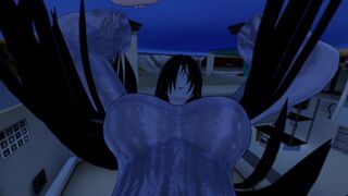 Ring: Futa Yamamura Sadako climbs out of the TV for fucking | Female Taker POV