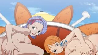 One Piece - Nami and Nojiko Anime Orgy Hentai POV By Foxie2K P62