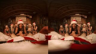 Abella Danger And Her 7 Sexy Elves Christmas Orgy VR Porn