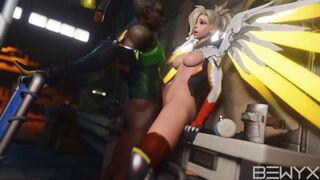 Mercy getting fucked by Lucio in the Garage Overwatch