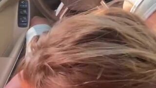 Blowjob from blonde Tinder babe... she couldn't wait