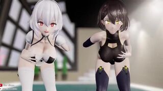 【MMD R-18 SEX DANCE】SIRIUS, BALTIMORE TASTY HOT ASSS SWEET MASTIRB 激しいセックス [MMD]