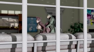 JUNO FROM BEASTARS GIVES LEGOSI A HELPING HAND - SECOND LIFE YIFF [WITH SOUND]