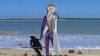 Worlds of Wonders:Elf Is Sucking Huge Cock On A Public Beach-Ep1