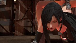 Real Suck. Tifa Lockhart's hot pussy. Deep blowjob. Final Fantasy. True facials