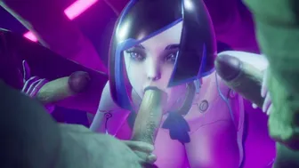 Sexy Cyber DEMI Loves Sucking Cocks And Licking Balls Subverse