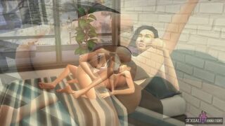 Two Lesbians with Tremendous Bodies Have Rough Sex in the Room - Sexual Hot Animations