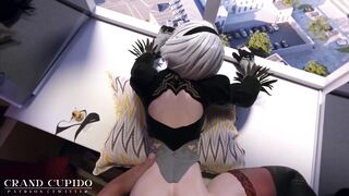 [Bonus] 2B Fuck on the window [Grand Cupido]( Nier Automata )