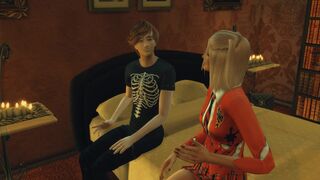 Sims 4. Wicked Halloween - Part 2. She avenged her boyfriend's betrayal by fucking with her stepbro.