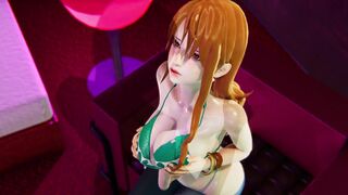 [ONE PIECE] Nami's pool party 3D HENTAI