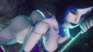 Sexy Robot Girl Teases Her Pussy and Takes a Big Fat Alien Cock Subverse