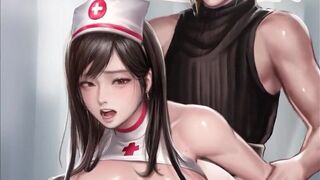 2d 3d final fantasy nurse tifa lockhart amazed by world's biggest monster cock ❤︎ 60fps sfm special