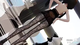 【R-18 MMD】Iwara Shui Shui - Date A Live Tokisaki Kurumi 狂三 - Good Night Kiss