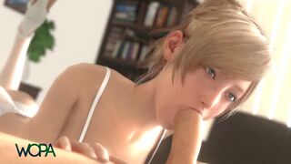 compilation of blonde fucking and moaning hot - 3d animation