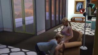 Nancy Landgraab follada en el coño duro Sims 4