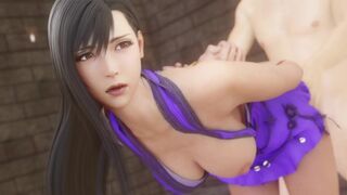 final fantasy horny tifa in dress tied up fucks huge cock in public without being shy ❤︎ 60fps sfm