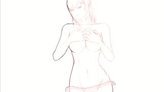 2min Anime Lewd Hentai Drawing HENTAI ANIMATION ahe6