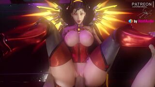 Mercy POV Pussy Creampie (with sound) 3d overwatch animation hentai anime cum inside blender sfm
