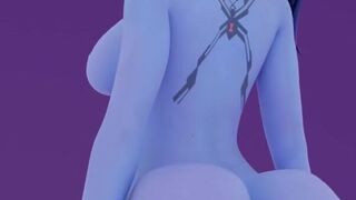 Overwatch girls Ass Clap (with sound) 3d animation overwatch hentai anime loop big booty