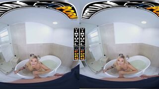 VIRTUAL PORN - Kali Roses Fucked In Bathtub From Your POV