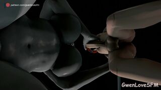 Alcina Dimitrescu blowjob Gwen Futanaris (SFM Animation)