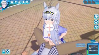 コイカツサンシャイン[ウマ娘！]オグリキャップと発情期SEX♡Koikatsu![Umamusume]Oguri Cap with SEX (3D Hentai)