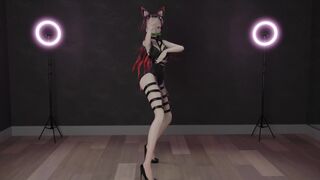 【R18-MMD-4K】Demon Slayer Nezuko 禰豆子 pink cat