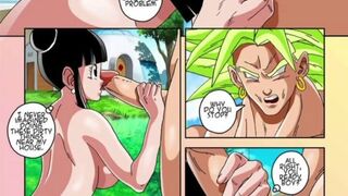 DRAGON BALL UNCENSORED  - CHICHI CUM INSIDE TIGHT PUSSY AND ANAL WITH OTHER GUY