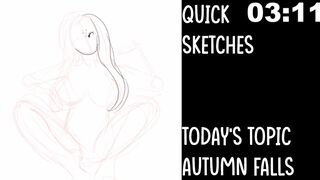 Autumn Falls Speed drawing