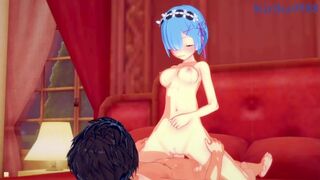 Rem and Subaru Natsuki have deep fucking on their bedroom bed. - Re：Zero Hentai