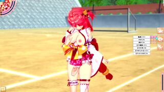 【エロゲーコイカツ！】VTuber さくらみこ3DCG巨乳アニメ動画(バーチャルYoutuber)[Hentai Game Koikatsu! Sakura Miko(Anime 3DCG Video