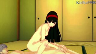 Yukiko Amagi and Yu Narukami have deep fucking in a Japanese-style room. - Persona 4 Hentai