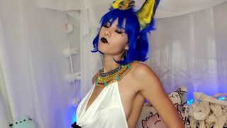 Ankha Swallows Goddess Sacrifices! FULL (Soft Vore, Neck Fetish)