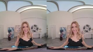Teen Blonde Freya Mayer Is Willing To Do Anything For Making An Art Sale VR Porn