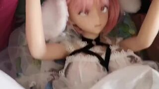 Sex doll pink Hair and pink pussy fucking