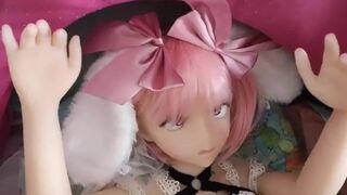 Sex doll pink Hair and pink pussy fucking